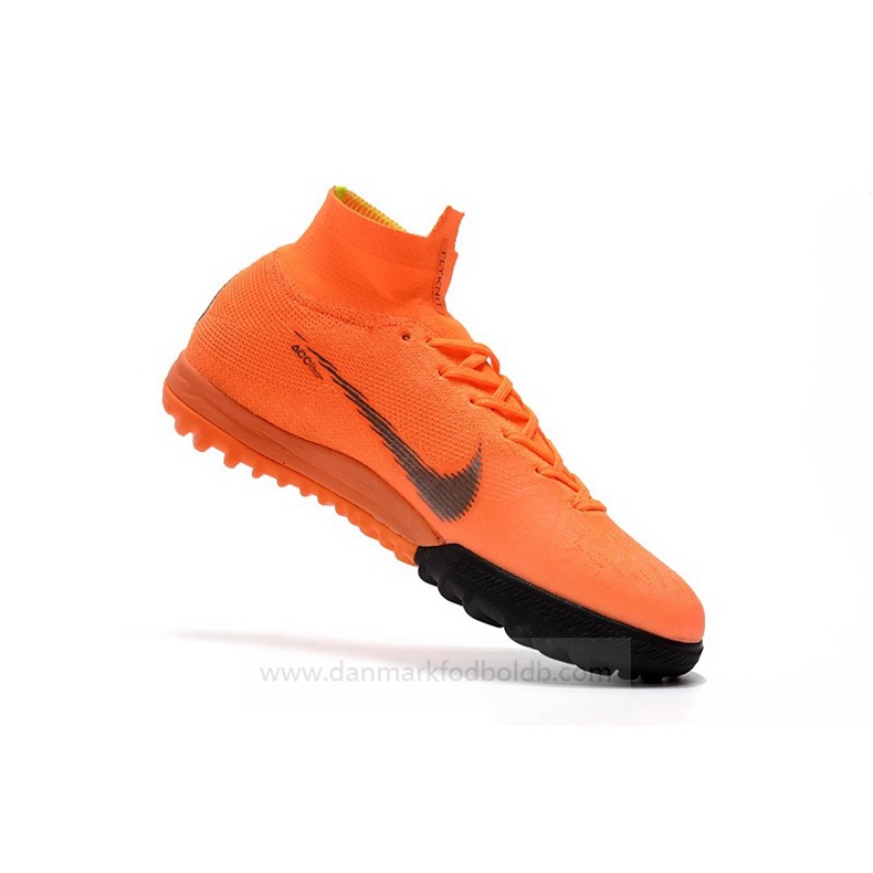 Nike Mercurial Superflyx 6 Elite TF Børn – Orange Sort